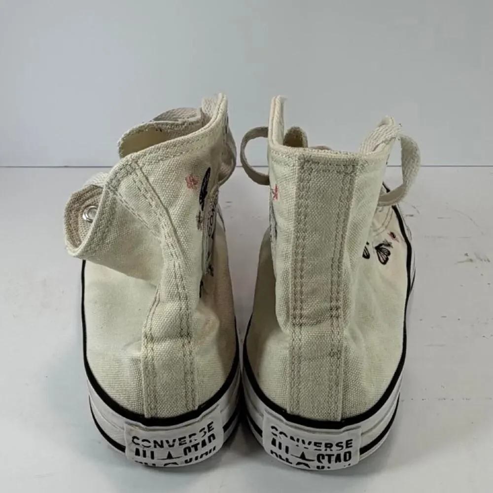Converse Chuck Taylor All Star High Top black butterfly and star Girls Size US 4